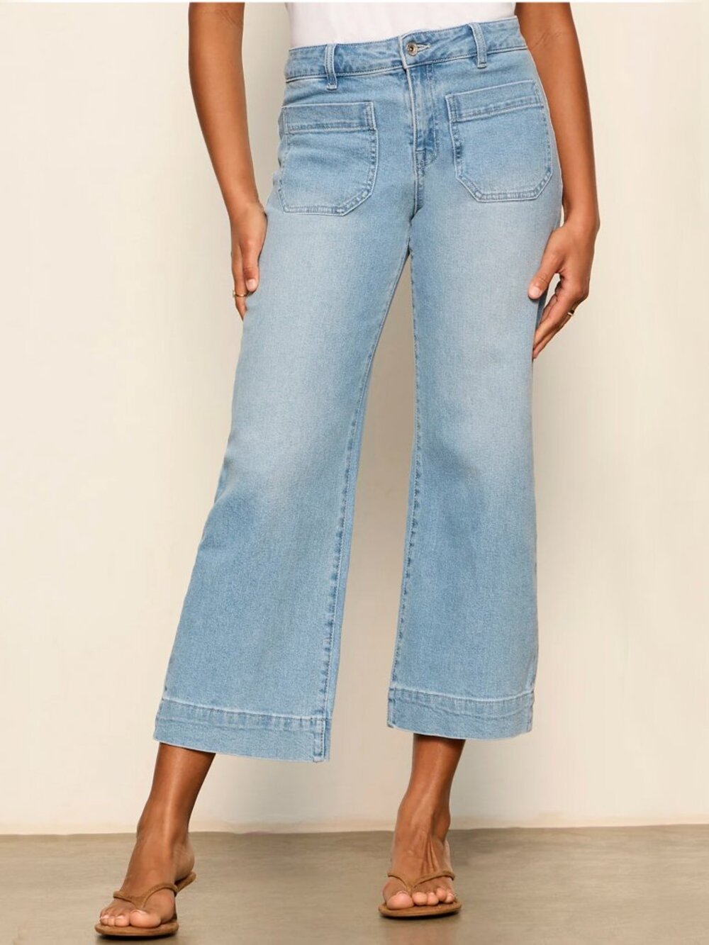 Sanctuary Cropped Patch Pocket Marine Jean